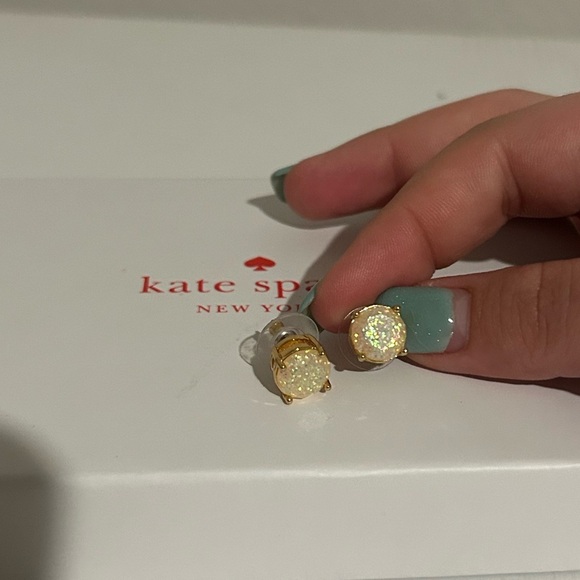 kate spade Jewelry - Kate Spade Opal Glitter Stud Earrings